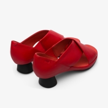 Camper Alright Heeled Sandals Red - Womens Singapore VCQPUN-151